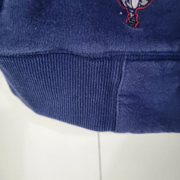 Vintage Disney Store Tigger Embroidered Sweatshirt Jacket Hooded Blue Small - Picture 5 of 12